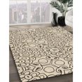 thumbnail image 3 of Ahgly Company Tapis d'Intérieur Lavable à la Machine, Carré, Transitionnel, Brun, Tapis de Zone, 7 Pieds Carré, 3 of 7