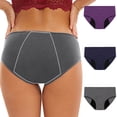 thumbnail image 2 of Culottes Menstruelles pour Femmes Flux Abondant, Culottes Réutilisables Anti-Fuites Post-Partum pour Incontinence Menstruelle 3 Pcs, 2 of 8