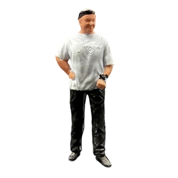 HILABEE 1/64 Miniature Figure Human Figure Model for Photography Crafts Model Trains Standing Man