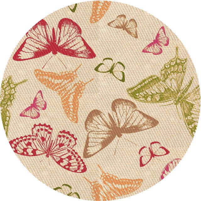 Ahgly Company Tapis de Zone Carré Lavable en Machine, Blond Doré, 3 Pieds Carré