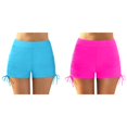 thumbnail image 1 of Lot de 2 (Bleu Pâle 1 Pcs et Rose Vif 1 Pcs) Multipack Femmes Grande Taille Robe de Bain pour Femmes avec Taille Courte Taille Haute, 1 of 7