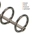 thumbnail image 4 of Unique Bargains 0.63' Dia. 3 Circle Detachable Metal Binder Rings Loose Leaf Rings, Dark Grey 6 Pack, 4 of 6