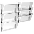 thumbnail image 1 of Storex Wall File, Letter Size, Clear, 6-Pack, 1 of 3