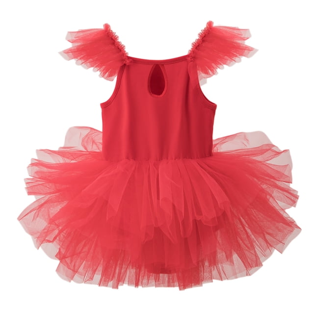 Robes pour Fille, Robe en Tulle à Volants pour Filles, Robe d'Été, Robe de Demoiselle d'Honneur, Vêtements d'Été pour Filles TP-90