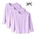 thumbnail image 1 of YUNAFFT T-Shirts Superposés Garçons & Filles Manches Longues Col Rond Légers Basiques Style Décontracté Essentiel, 1 of 8
