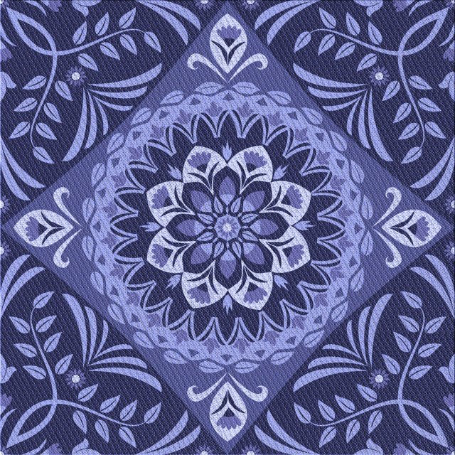 Ahgly Company Tapis d'Intérieur Lavable en Machine Carré Transitionnel Bleu Ciel, 5 Pieds Carré