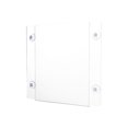 thumbnail image 1 of AdirOffice 8.5''x 11'' Clear Suction Acrylic Window Sign Holder 6 Pack, 1 of 3