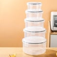 thumbnail image 4 of TIMIFISSealed Plastic Preservation Box Household Large Capacity Storage Box Food And Fruit Storage Box Five Piece Set, 4 of 6