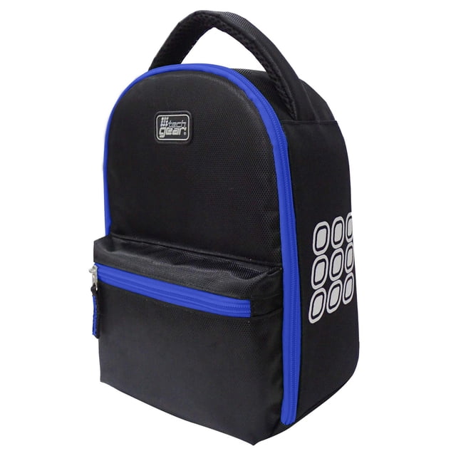 Sac à Lunch Isotherme Tech Gear avec Grand Compartiment Principal, Poche Extérieure Zippée, Poignée Rembourrée et Fermetures Éclair Faciles à Ouvrir; Tient le Lunch et les Collations pendant des Heures. Utilisez une Bloc Réfrigérant Regelable pour un Refroidissement Supplémentaire; Utilisé Souvent pour Transporter des Chargeurs et des Câbles Lors des Déplacements.