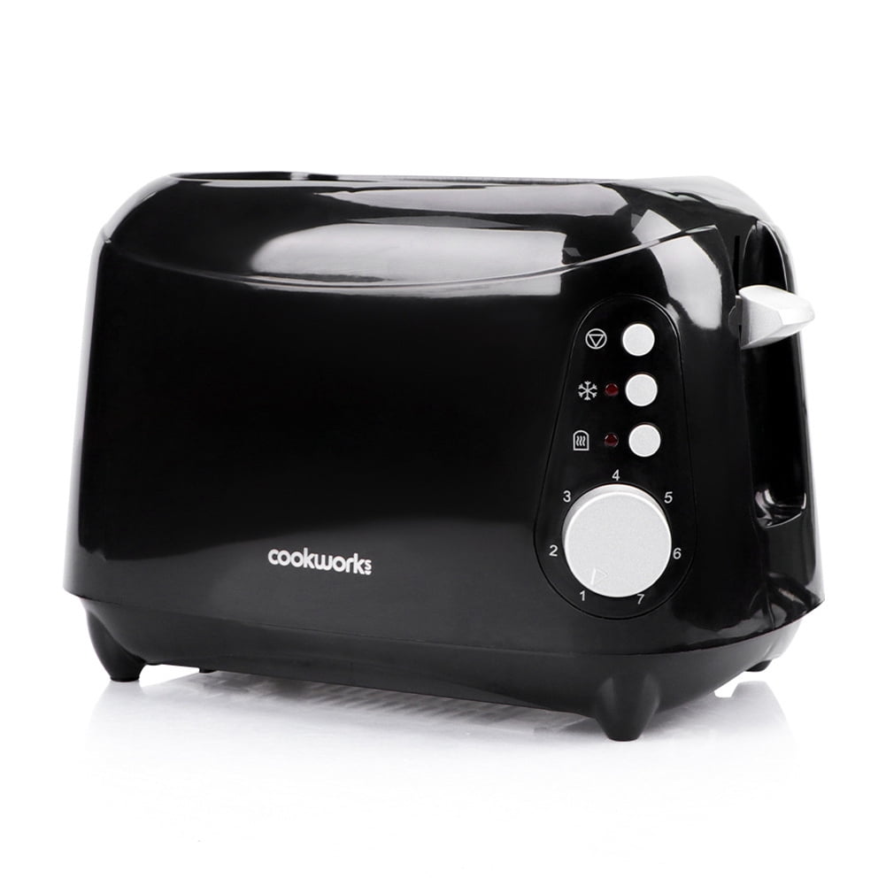 TopOne 1 Set Of Smart Led Display Toasters 2 Slice Breakfast Toasters With Extra Wide Slot (uk Plug)