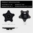 thumbnail image 3 of Solar Powered Fountain Water Pump for Bird Bath New Upgraded Mini Starfish Fountain Pump Free Standing Solar Panel Kit for Garden Pond Pool and Outdoor, 3 of 11