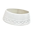 thumbnail image 4 of segolike 71cm Knitted Christmas Tree Collar Universal Fit Accessory Festive Tree Ring White, 4 of 9