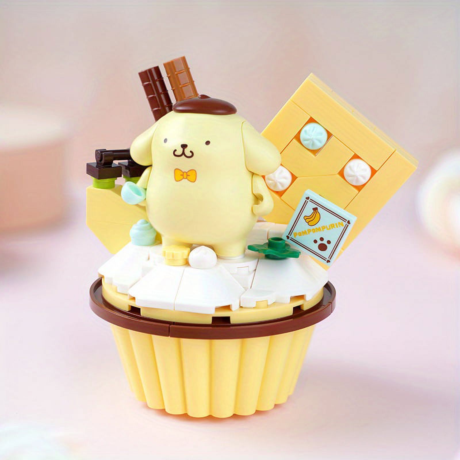 Keeppley Sanrio Kulomi Melody A Variety Of Cup Cake Building Block Models Cute