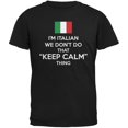 thumbnail image 1 of Don't Do Calm - Italian Black Adult T-Shirt, 1 of 1