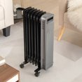thumbnail image 4 of Costway 1500W Oil-Filled Radiator Heater Portable Electric Space Heater 3 Heat Settings, 4 of 10