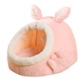 thumbnail image 3 of Cats Cave Bed Removable Soft Cushion Comfortable Cat Privacy Space Small Dog Bed Pink Large, 3 of 9