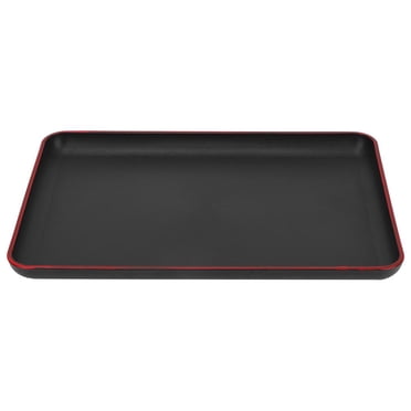 Domqga Plateau Alimentaire, Plateau Rectangulaire en Plastique de Style Japonais Plateau de Service pour Restaurant Maison Hôtel, Plateau de Service