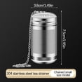 thumbnail image 3 of UsRHHA 304 Stainless Steel Tea Filter, Fine Mesh Tea Strainer with Hook Chain, Multi-Use Filter for Coffee Spices Brewing, 3 of 3