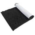 thumbnail image 1 of Hitime Soft Chenille Bath Rug Mat 16x24 Quick Dry Machine Washable Bathroom Runner - Ultra Absorbent Non-Slip Backing - Black, 1 of 10