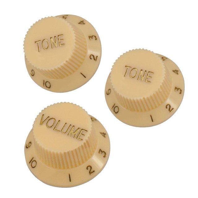 MYG 3PCS Guitars Strat Knob 1 Volume 2 Tone Control Knobs For Guitar Accessories