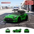 thumbnail image 4 of Licensed Mercedes-AMG GT3 24V Kids Ride-On Racing Car with Premium Leather Seat, High-Speed Performance 24V Power Wheels, Motorized Track Toy with Parent Remote, Green, 4 of 8