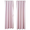 thumbnail image 1 of Scandinavian Solid Color Blackout Curtains for Bedroom & Living Room – Light Blocking Window Panels, 1 of 2