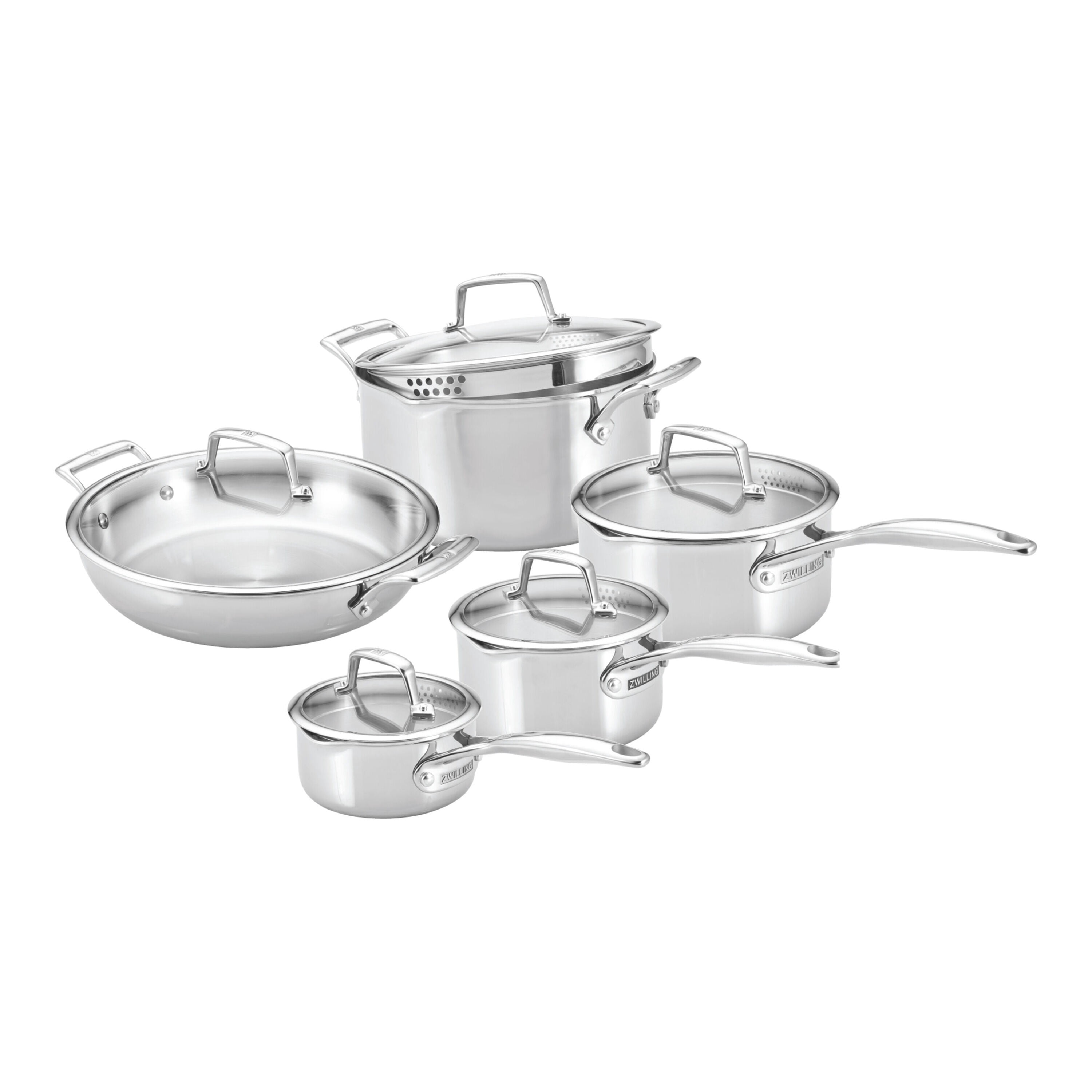 ZWILLING Energy X3 Cookware Set, 10 Piece 18/10 Stainless Steel