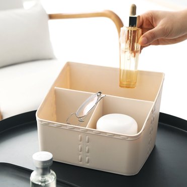 Boîte de Rangement Cosmétique Grande Capacité Organisateur Tiroir de Maquillage en Plastique Boîte de Bricoles de Bureau Fournitures Ménagères