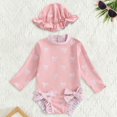 thumbnail image 2 of Toddler Girl Rash Guard Bathing Suits Flower Graphic Printed Long Sleeve Sun Protection Beach Swimsuit Bikini 2-3 Years Girls Clothing, 2 of 3