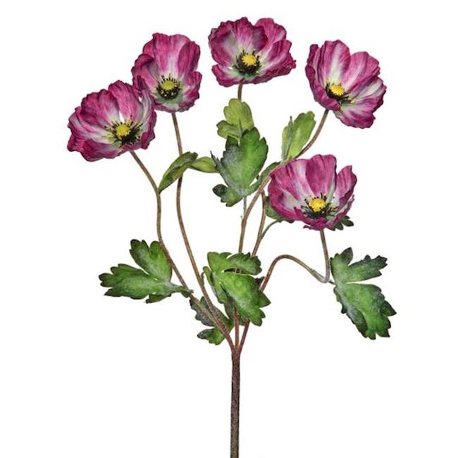 Buisson de Pavot Violet Fleurs Artificielles