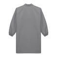 thumbnail image 4 of Rswnyirn Adult Wear Resistent Dustproof Lab Coat Notched Lapel Button Up Long Coat Workshop Uniform Gray 175, 4 of 5