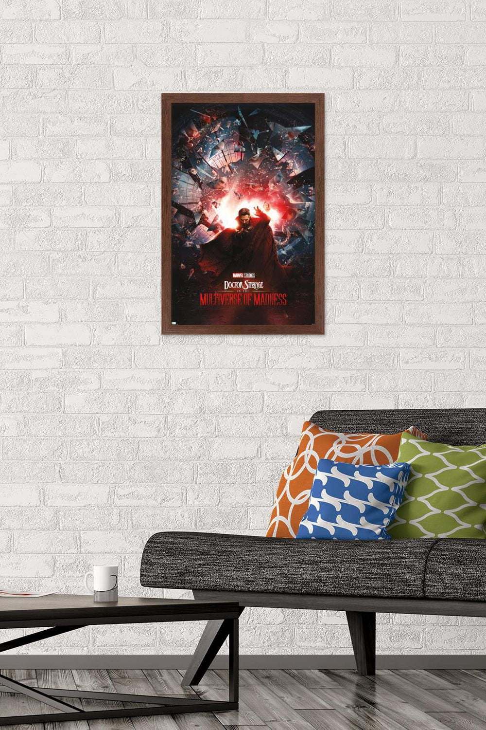 Marvel Doctor Strange in the Multiverse of Madness - Official One Sheet Wall Poster, 22.375" x 34" Framed
