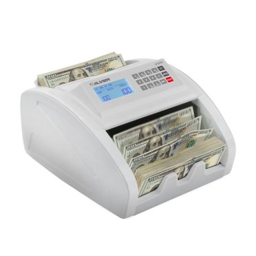 Silver by AccuBANKER Compteur d'Argent Machine UV/MG/IR/DD/DBL/HLF/CHN Compteur de Factures avec Détection de Faux Billets avec Écran LCD, S1070