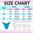 thumbnail image 3 of Yammkia Full Coverage Bikini Bottom Womens Bikini Bottoms String Bathing Suit Bottom Reversible Full Coverage Mid Rise Side Tie Swim Briefs(Blue,M), 3 of 6