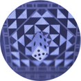 thumbnail image 1 of Ahgly Company Tapis Rond Lavable en Machine Intérieur Transitionnel Bleu Ardoise Clair, 8 Pieds Rond, 1 of 7