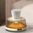 thumbnail image 3 of Coffee Cup Heater, Desk Coffee Heater, Electric Heater with Ambient Light, Beverage Milk Tea Heating Tray Black, 3 of 7