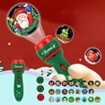 thumbnail image 2 of Green Christmas Projection Flashlight Toy For Kids With Santa Claus Patterns Plastic Material Size 4.52 X 1.49 X 1.18 Inches For Holiday Play Green A, 2 of 7