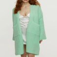 thumbnail image 3 of Womens Long Cardigan Sweaters Open Front Long Sleeve Chunky Cable Knit Duster Outerwear Maxi Fall Sweater Jacket S-XL, 3 of 5