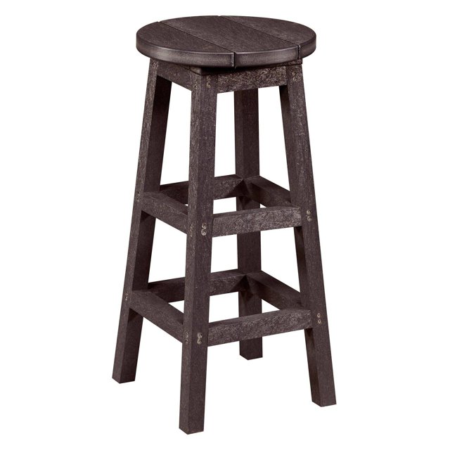 HN Outdoor Tabouret de Bar d'Extérieur Sans Dossier en Plastique Recyclé Logan