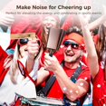 thumbnail image 3 of 3 PCS Noise Maker Kit, 10" Metal Cowbell and Wooden Spinning Rattle Ratchet, Cowbell with Handle, Traditional Matraca Toy, Cheering Percussion Musical Instrument for Sports Events, Weddings, Parties, 3 of 7