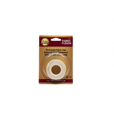 Aleene's Fabric Fusion Adhesive Tape , Peel and Stick, Permanent and Washable Fabric Glue Tape for Crafts, 1" Roll, 20 ft.
