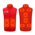thumbnail image 2 of RXIRUCGD Plus Size Heated Coat For Men And Women 9 Heating Heated Jacket Winter Heating Coat( Red, Size:XL ), 2 of 5