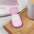 thumbnail image 3 of SUTENGDA 10 Boxes Soap Paper Sheets   Mini Portable Disposable Travel Soap Sheets Hand Washing Cleaning Soap Slices for Outdoor Camping Hiking  Random Color (200 Sheets ), 3 of 7