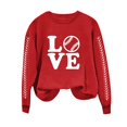 thumbnail image 2 of EQWLJWE Chemises à Manches Longues pour Femmes Décontractées en Solde, Chemises d'Été pour Femmes 2024 Tendance Vacances, Sweat à Capuche Imprimé Col Rond Automne pour Femmes, 2 of 4