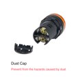 thumbnail image 4 of Unique Bargains 4Pcs AC/DC 110V Indicator Lights, Yellow LED, Flush Panel Mount 7/8' 22mm, 4 of 5