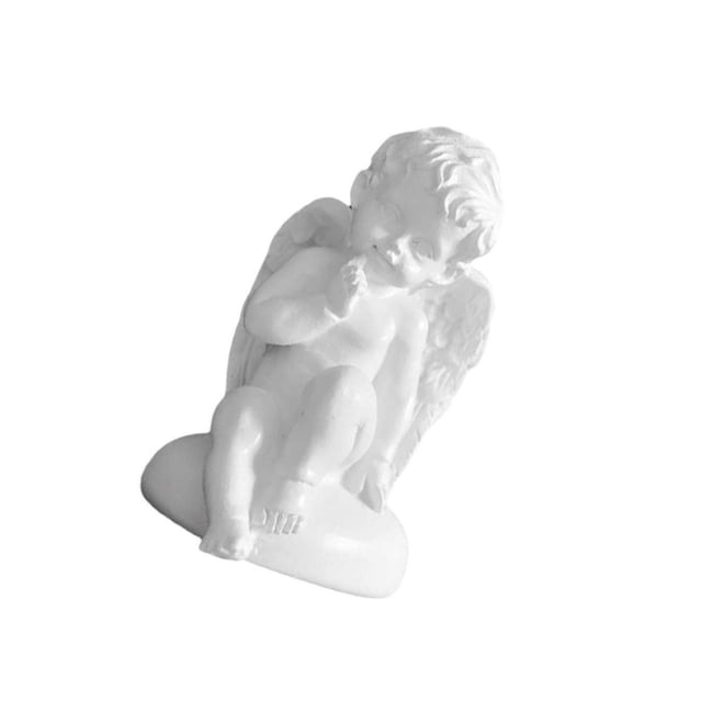 Resin White Angel Statue Desktop Decor Collection Cupid Angel Decor Crafts Window Props Christmas sitting