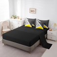 thumbnail image 3 of YST 7-Piece Patchwork Geometric Triangle Bedding Set, Queen Size, Modern Geometry Comforter Set, 3 of 5