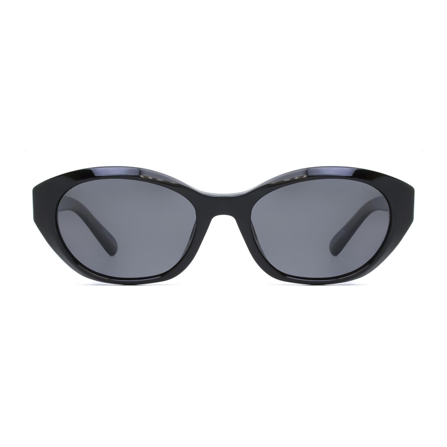 Time & Tru Black Polarized Rectangle Sunglasses