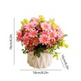 thumbnail image 3 of Boovnll Simulation Flower Set Ceramic Vase Rose Simulation Plant Pot Home Decoration Fake Flower Pot Fake Flowers Artificial Flowers, 3 of 6
