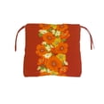 thumbnail image 4 of Henryka Red Floral Deluxe Seat Cushion, 4 of 5
